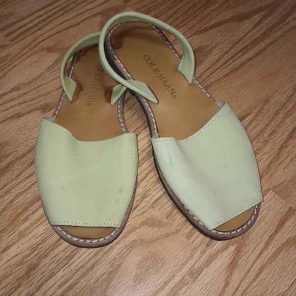 Cole Haan Shoes - Cole Haan Sandals. Leather. Sage/Mint Green. Women's 8M
